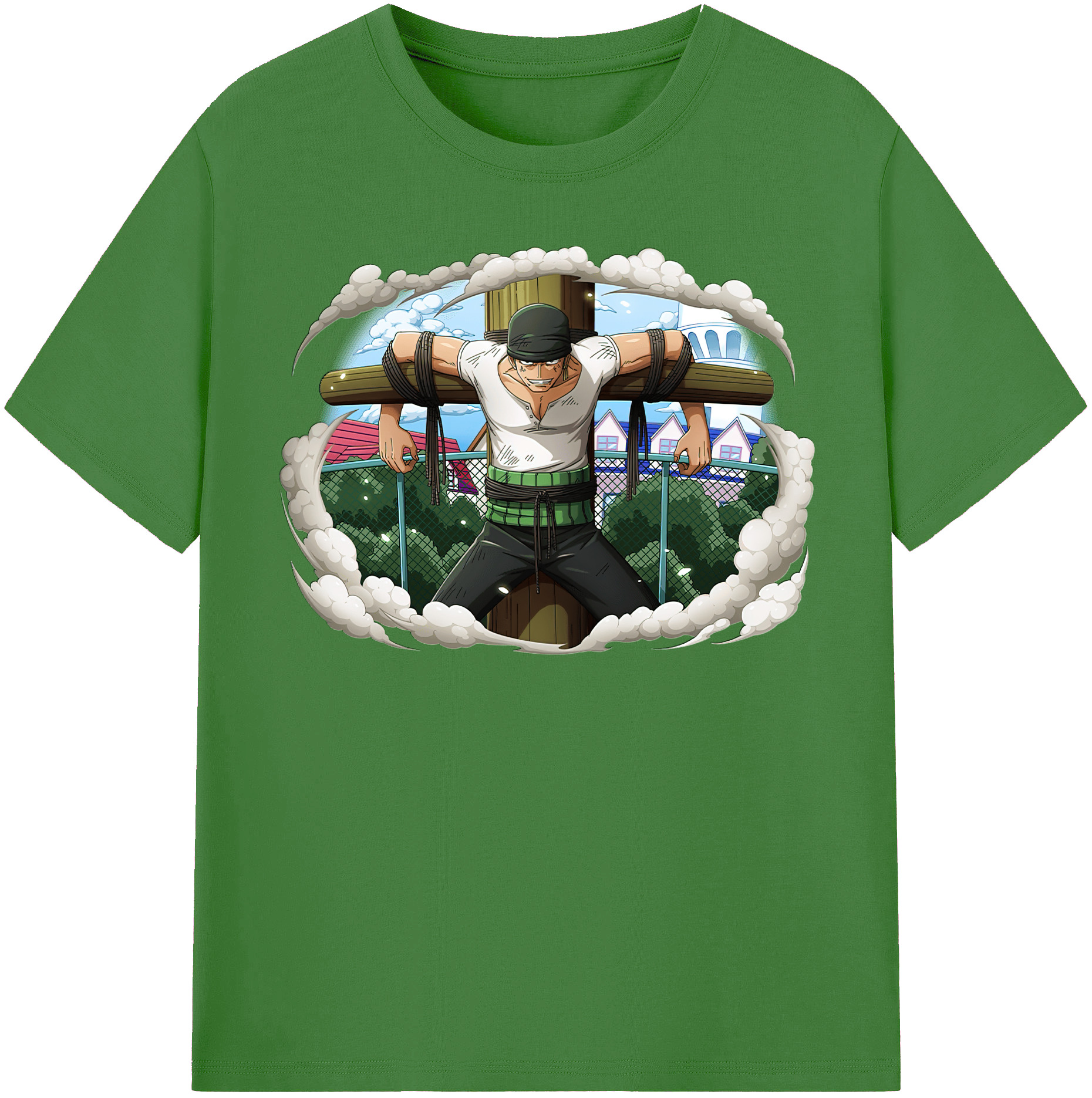 ワンピース ロロノア・ゾロ ONE PIECE Roronoa Zoro レディースカジュアルプリントTシャツ（綿100％）